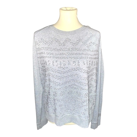 NWOT PINK by Victoria’s Secret Sequins Gray Top - Picture 1 of 6